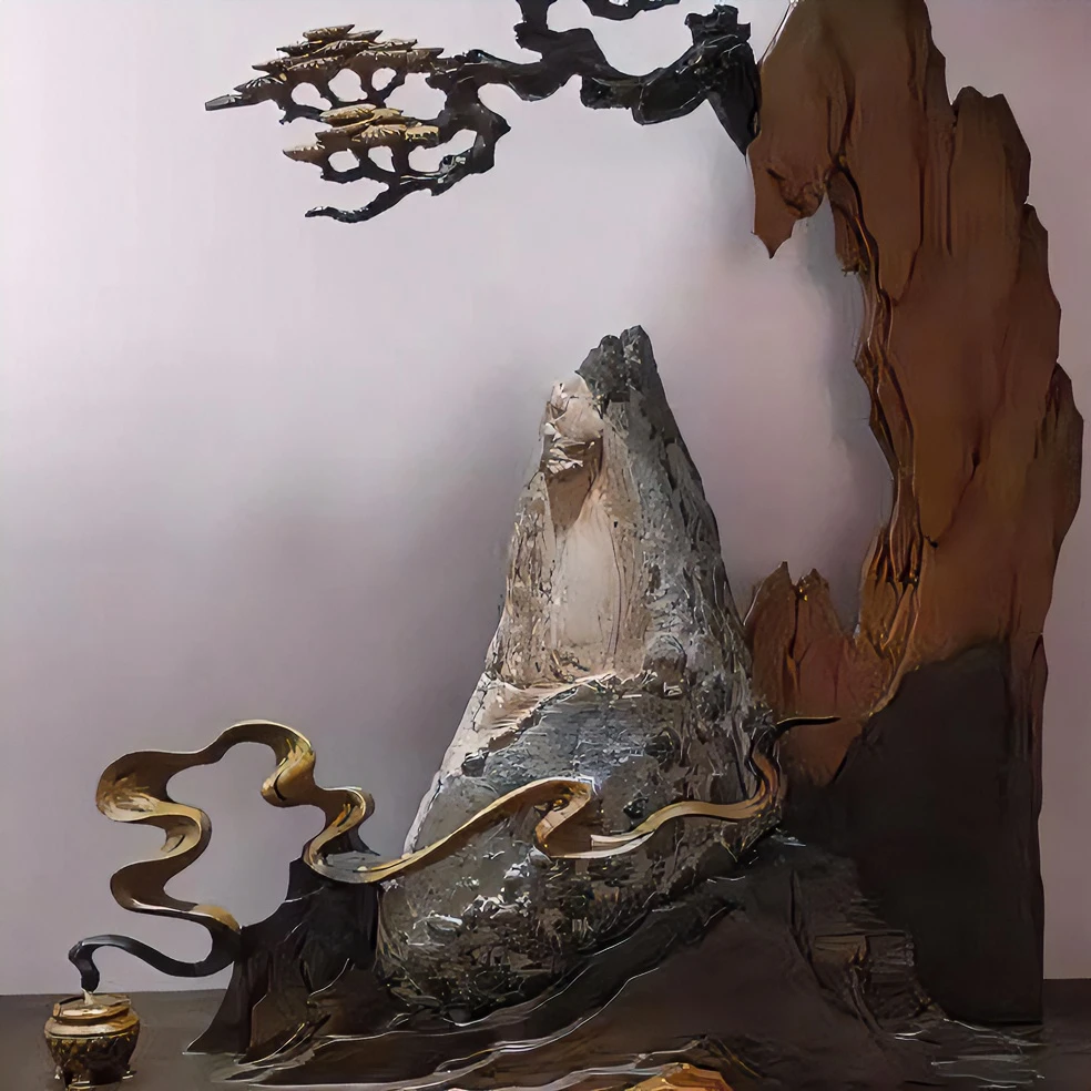 灵璧石滴水莲花赏石艺术直播间拍品选价