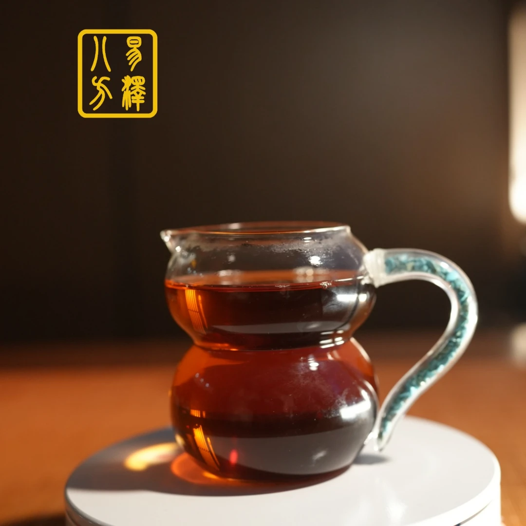 2025爆款高颜值福禄公道杯仿绿松石中式分茶器高硼硅耐热泡茶专用