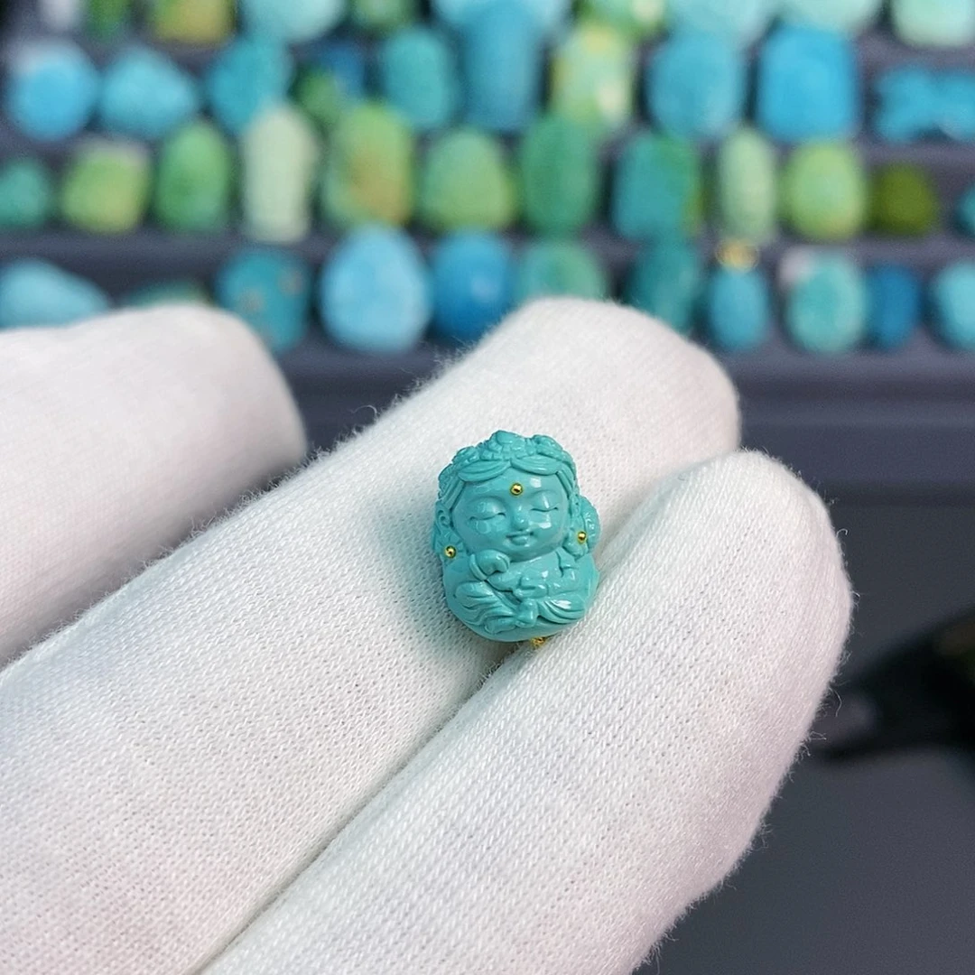 绿松石珠宝奇石未镶嵌