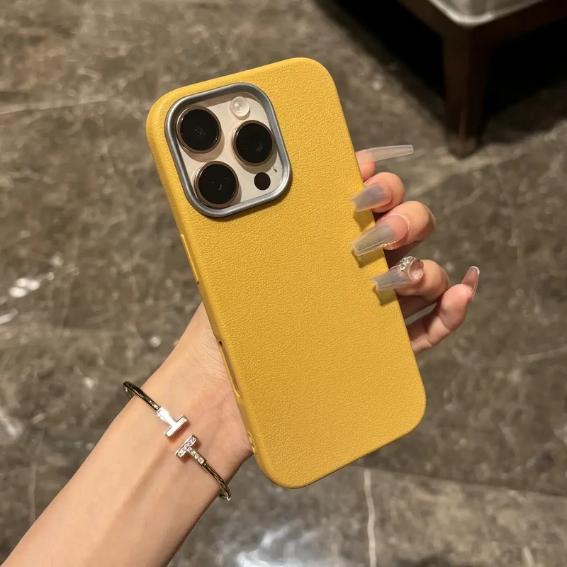 皮纹金属孔适用iPhone16/15promax苹果14手机壳13/12防摔11