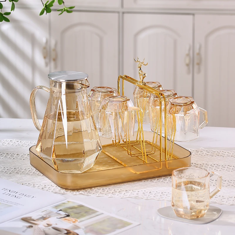 【主播甄选】轻奢风水杯水具套装家用客厅杯子家庭茶杯茶具待客用