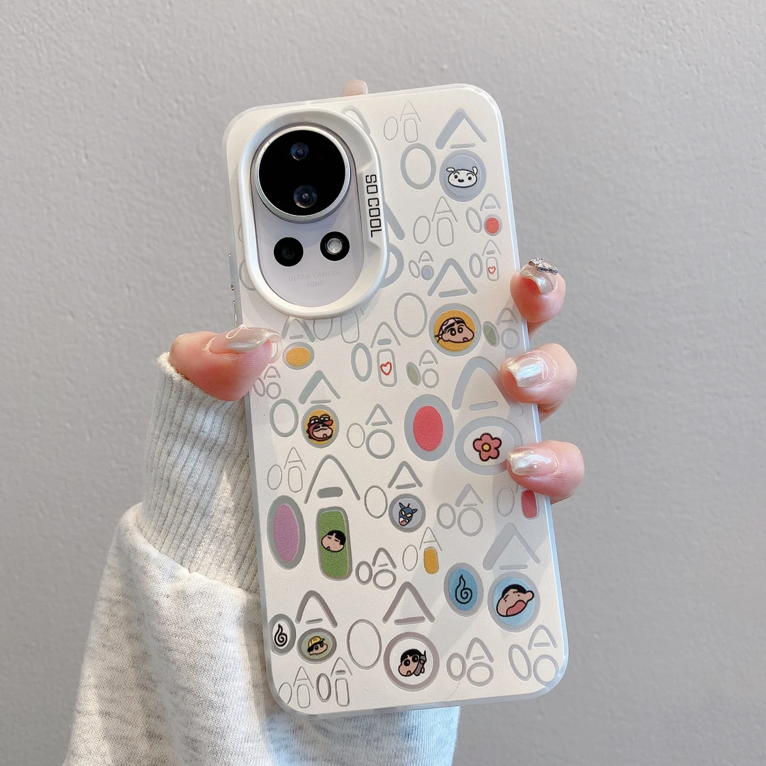 （华为nova12系列）磨砂彩银适用华为nova12pro手机壳小新哈哈高级