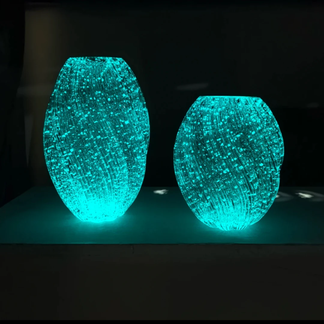 夜光玻璃花瓶插花水培器皿创意水养鲜花花瓶