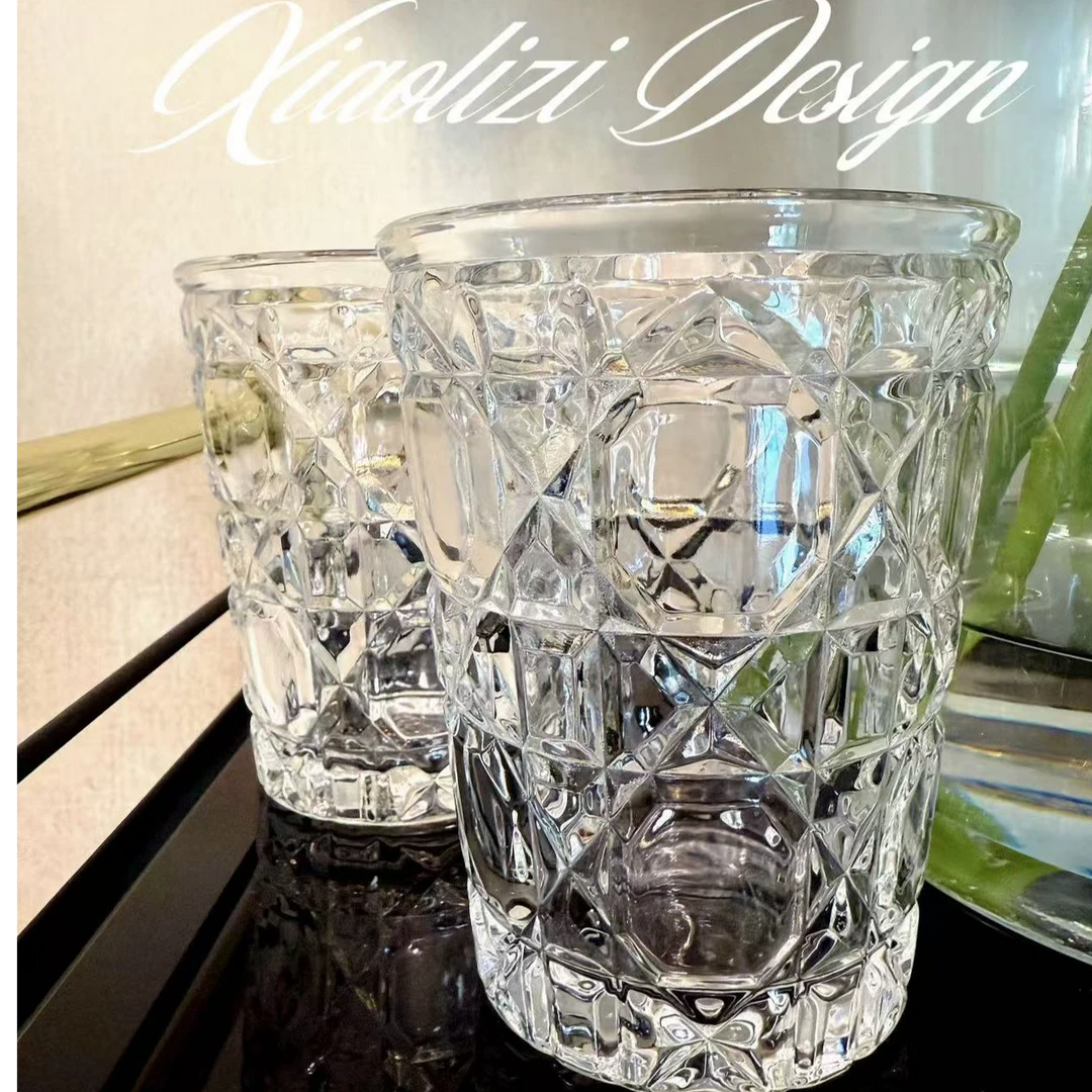 【粉丝盲盒】复古轻奢水晶玻璃牛奶泡茶杯威士忌洋酒杯