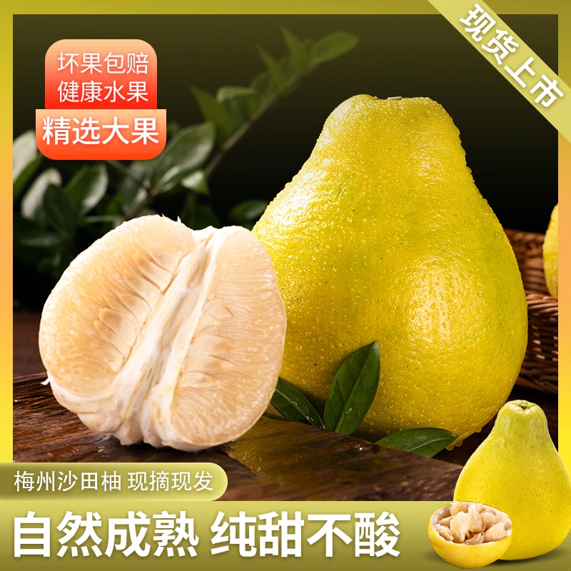【沙田柚】梅州源头果园老树正宗香甜清甜精选大果产地直发