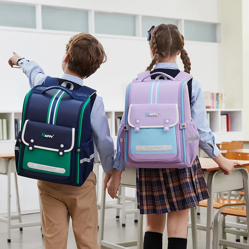 【七星狐官方正品】学生护脊减负书包小学生初中护脊儿童轻便双肩包