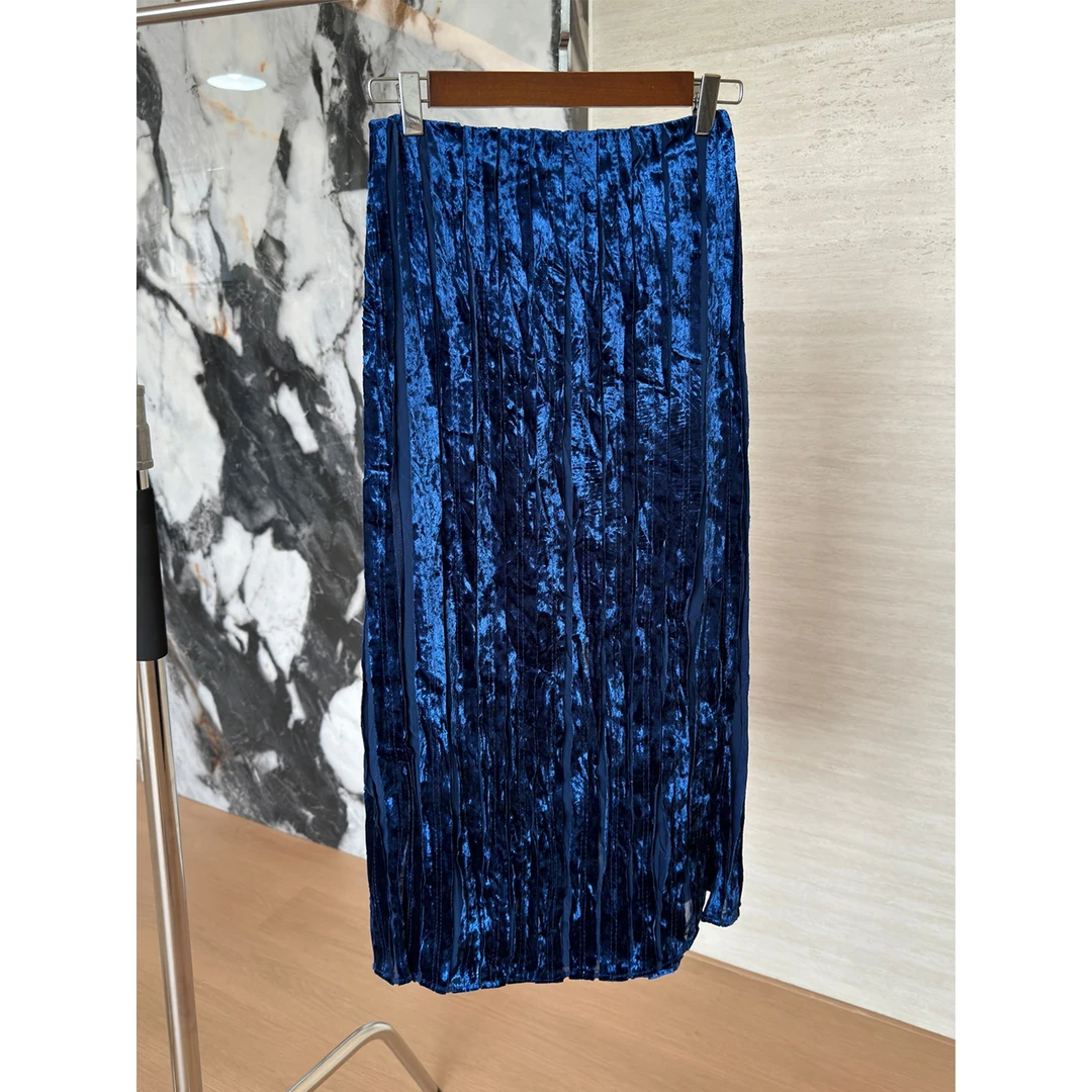 【五折清仓no退no换】琉璃爵士 气质优雅半身裙长半裙 腰围弹力松紧