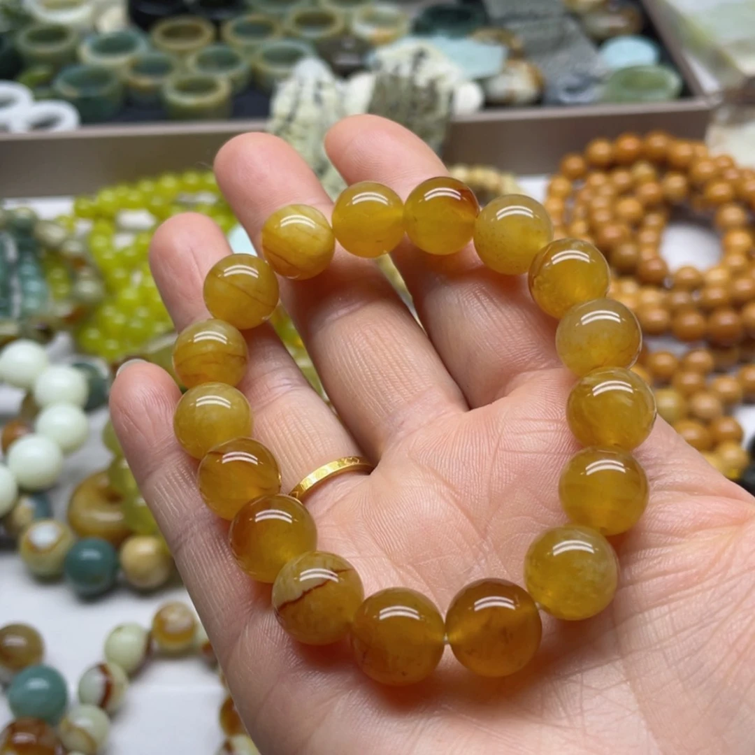 【闪购商品】蛇纹石玉手串未镶嵌淇*淇