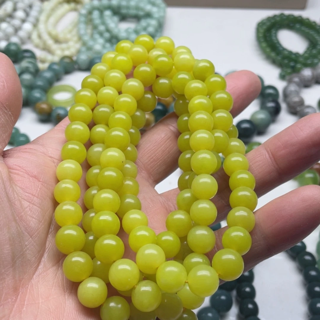 【闪购商品】蛇纹石玉项链未镶嵌