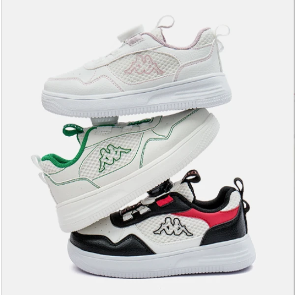 Kappa Kids旋转扣中大童春秋时尚休闲百搭潮流透气低帮板鞋1008