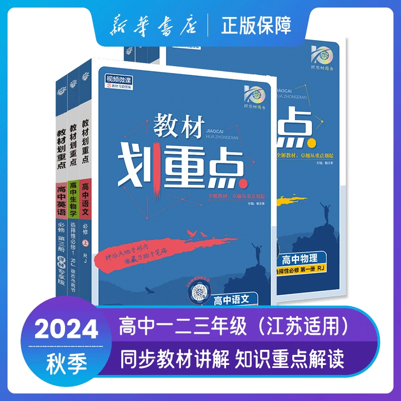 高中教材划重点语文数学英语物理化学历史地理政治生物学选修必修
