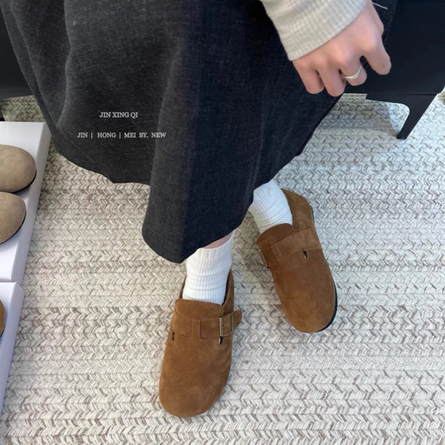 实体撤柜~ 胎牛皮!!! 加绒勃肯鞋 软乎乎的好舒服