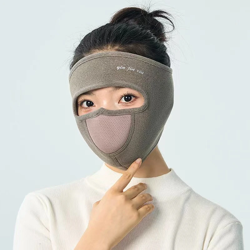 冬季保暖面罩护耳护额防寒骑行户外面罩保暖口罩护全脸男女通用