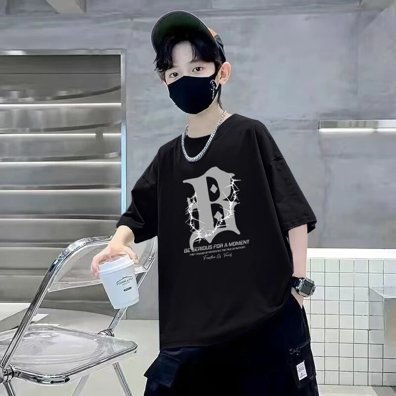 【贝尔熊】童装男女短袖t恤纯棉夏季新款儿童宝宝半袖上衣中小童