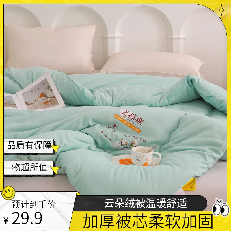 加厚冬被云朵绒保暖学生四级被芯柔软加厚宿舍