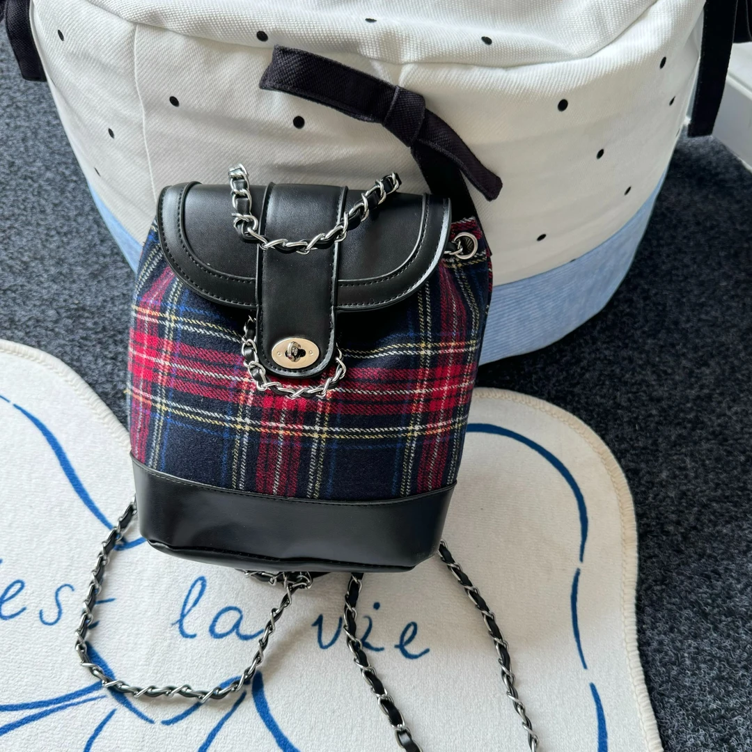 一张同学小众百搭手提双肩包K91053黑