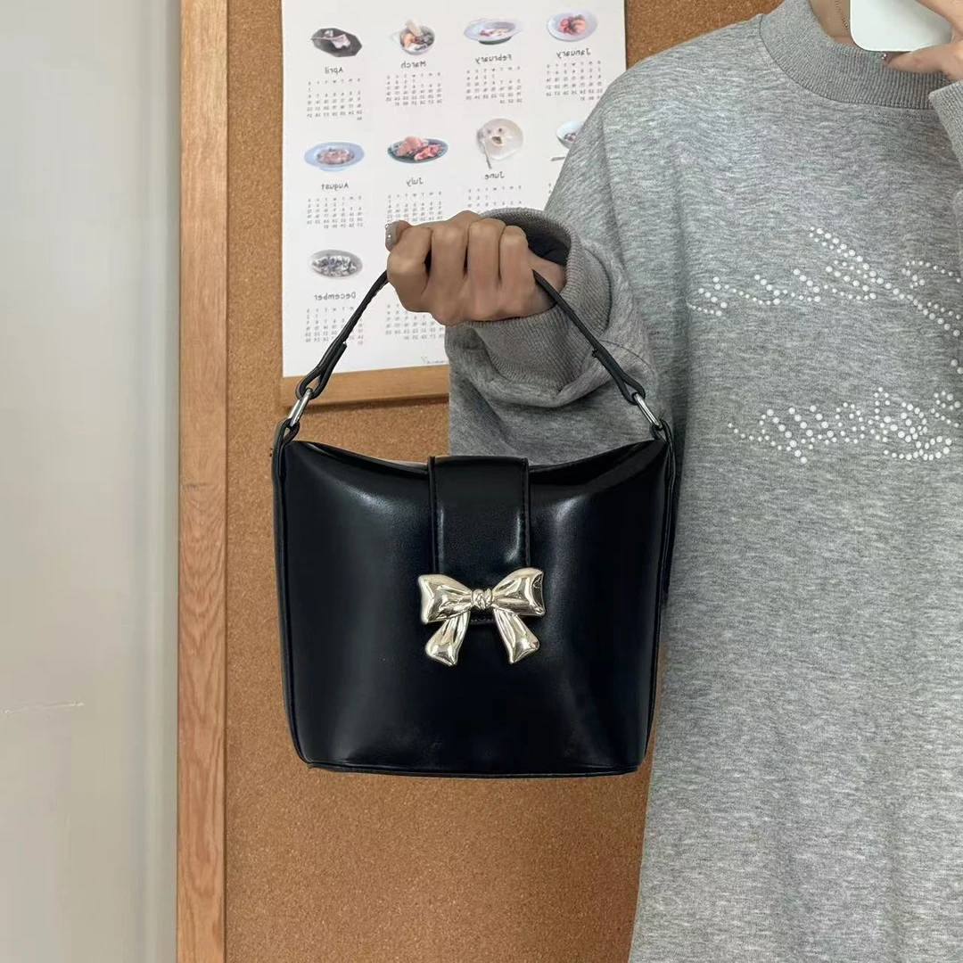 一张同学时尚百搭小巧高级手提单肩包C2376黑