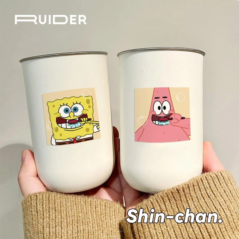 海绵宝宝高颜值漱口杯卡通情侣牙刷杯儿童洗漱杯家用大容量刷牙缸