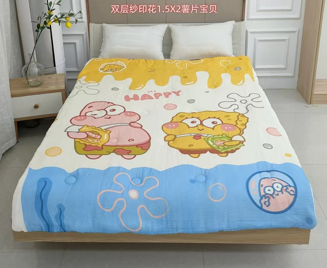 【薯片宝贝】150*200双层棉纱大豆被冬被亲肤柔软