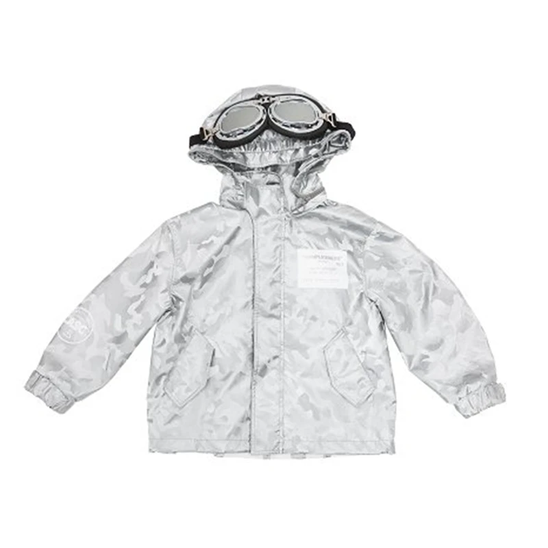 799【T0028】连帽金属质感时尚风衣F1BEM3210