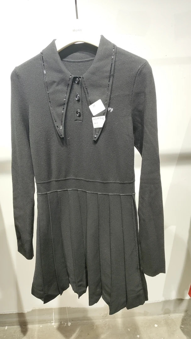 【4428】HJ领带针织连衣裙