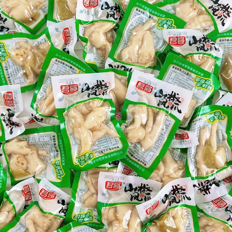 君哥泡椒凤爪小约鸡爪鸡脚办公室解馋小零食休闲小吃笋0g