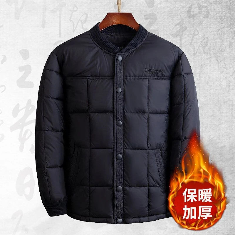 中老年男士棉衣内穿棉袄爷爷老人内胆棉服爸爸工作装加厚保暖棉袄