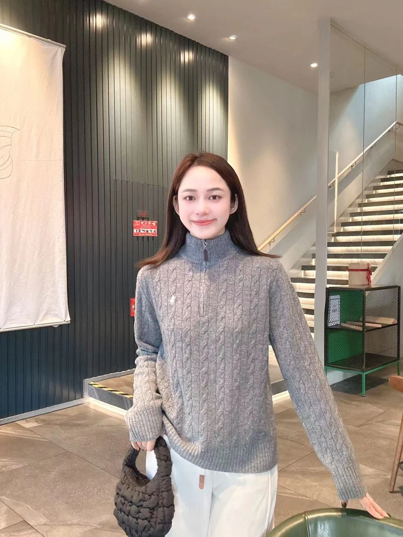 YTTRIUM LIN[半拉链小骑士]针织衫时尚气质（不能机洗）33958