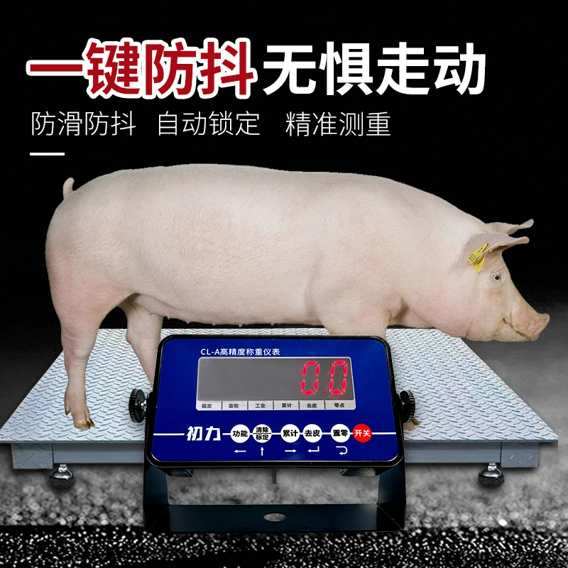 初力耀华地磅高精度升级款电子秤猪称牛养殖专用带围栏秤厂家直销