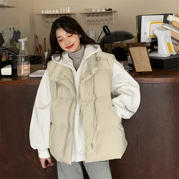 【晓晓家】【卡布奇诺】温暖感满满的棉马甲7513溯源好物