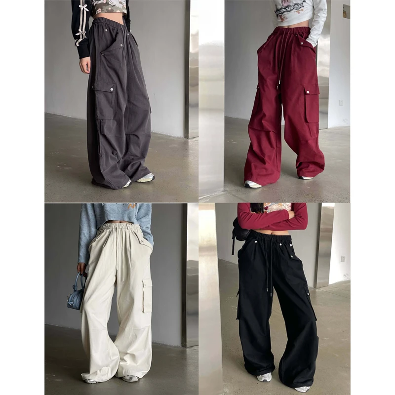 TEEINXX设计感辣妹宽松百搭工装裤VK288