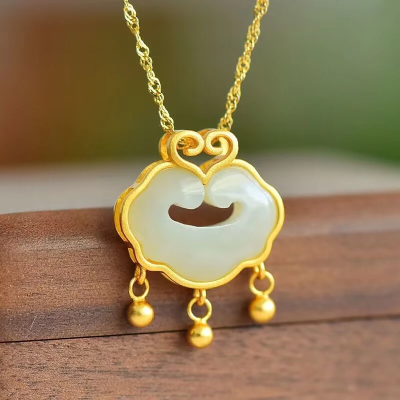 祥云锁项链新中式古风国风项链平安项链