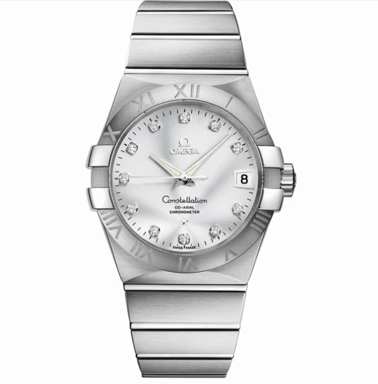 未使用 Omega/欧米茄 星座系列/男表/机械/38mm/全钢钻刻
