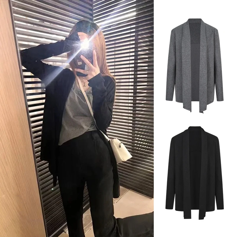 Moses Queen/魔西女王RO纸片人针织开衫中长款慵懒风防晒空调开衫