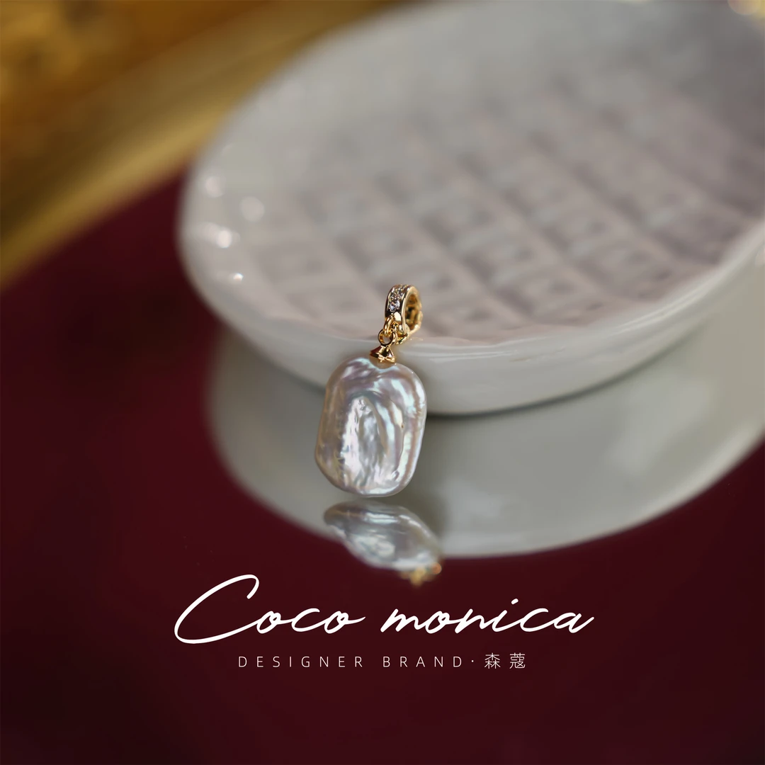 珍珠吊坠气质轻奢珠宝复古小众设计师WA184