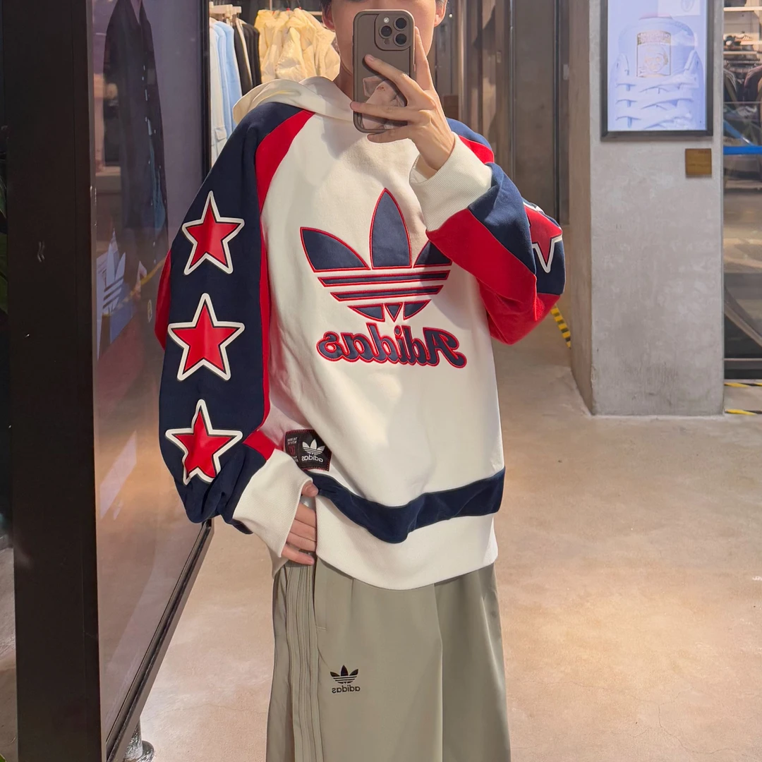 adidas阿迪达斯三叶草欧若风时尚百搭卫衣JN0779 JN0780