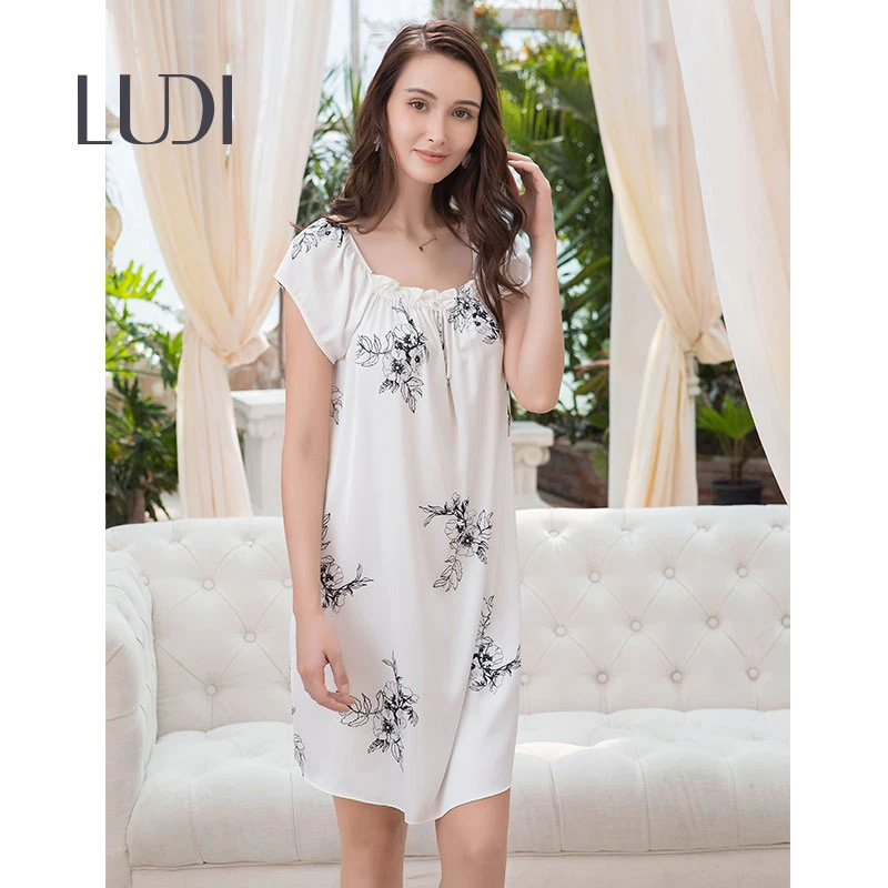 露迪尚品LDC23333女士家居服夏季薄款宽松韩版夏天蕾丝