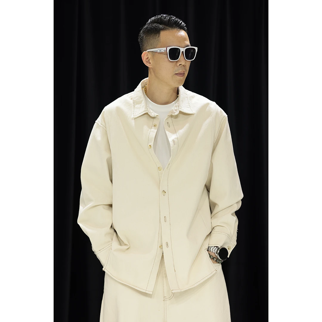 【NKER】高能感 秋季新品 重磅夹克复古工装洗水做旧休闲男外套宽松