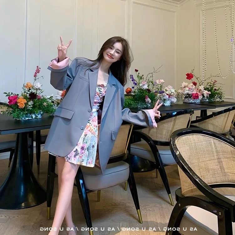 秋冬西装外套女宽松显瘦气质韩版西服每日上新款100
