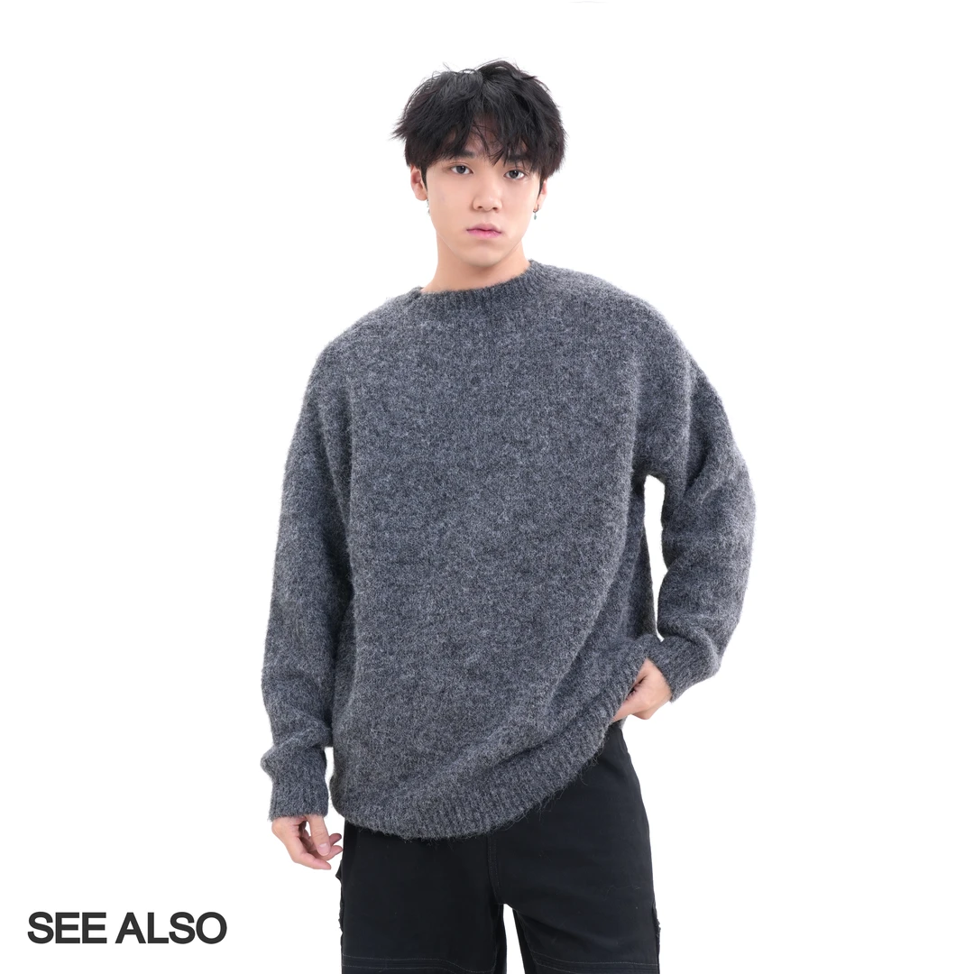 SEE ALSO『精纺羊毛』蓬松软糯慵懒重磅百搭男女款针织毛衣LD4278