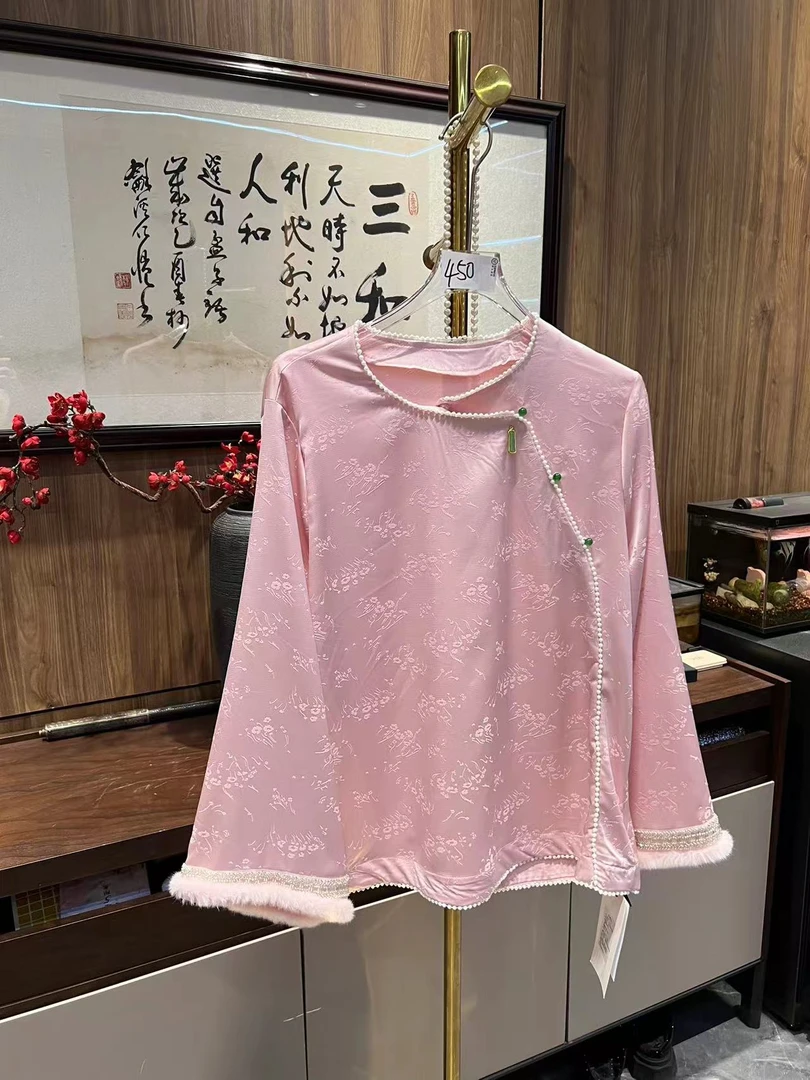 国风拼接重工衬衫8131