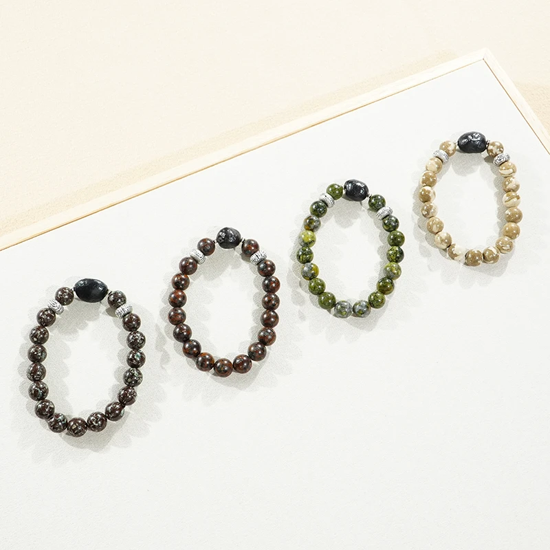 【西域天石】新疆土牙008陨铁手串时尚单圈气质百搭个性简约