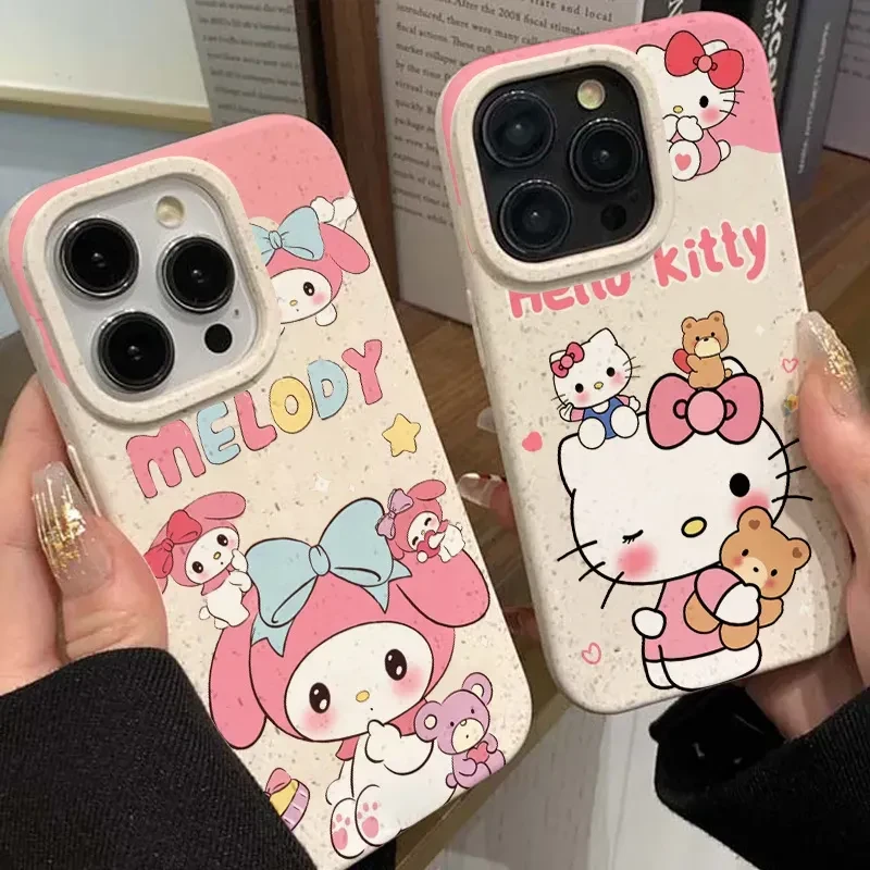 闺蜜hellokt苹果13promax手机壳iphone14新款12全包防摔卡通女款X