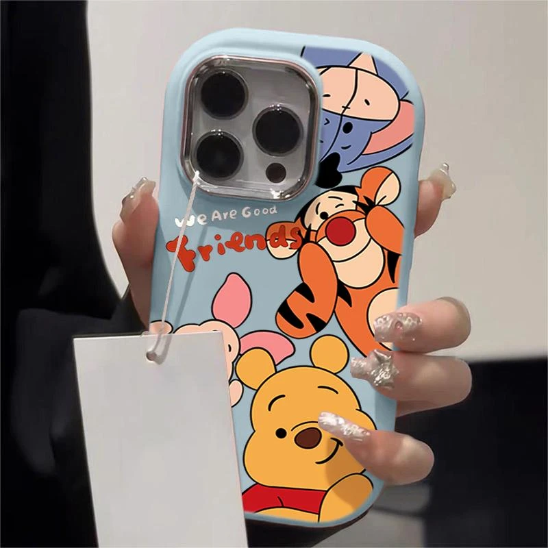 维尼熊苹果15手机壳iphone13/14promax防摔12/11软壳可爱个性创意