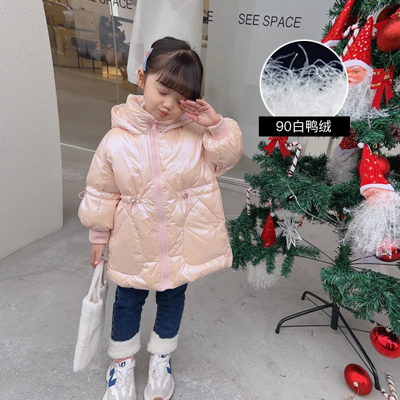 仓库搬迁童装+1D797+90白鸭绒保暖儿童高领羽绒服