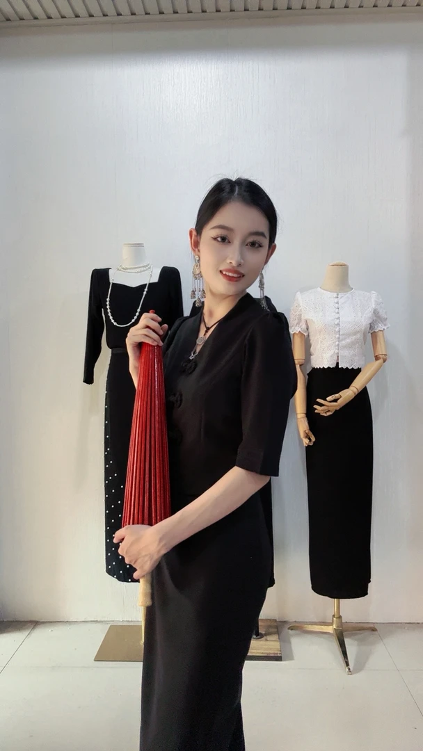 新品傣装高端定制新款高品质高级显瘦【五分袖】复古