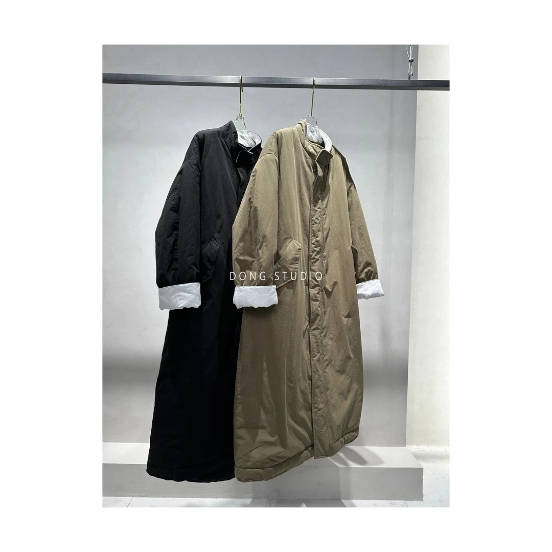 捡漏*黑色大衣 廓形宽松大版棉服I4766