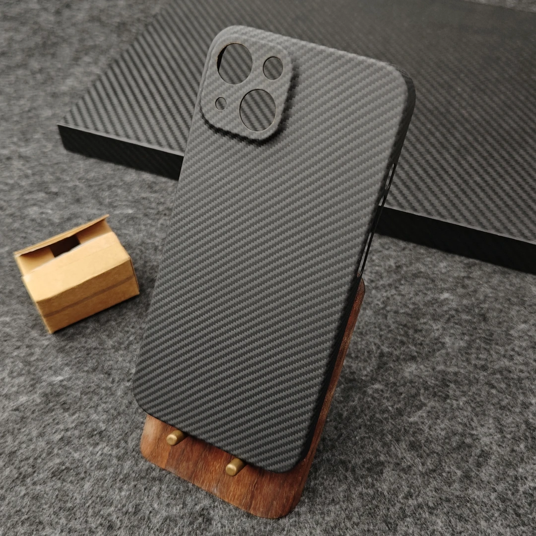 适用【苹果13】手机壳凯夫拉手机壳高档简约全包防摔散热超薄裸机