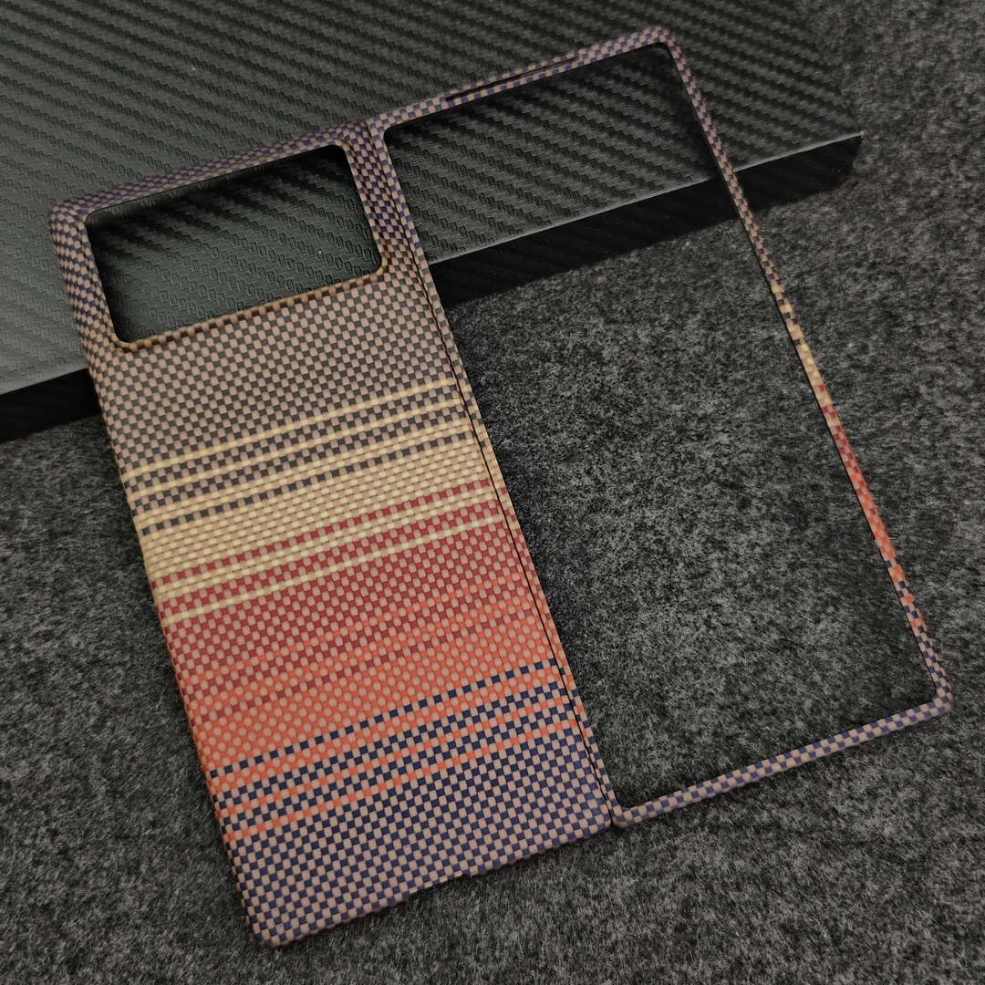 适用【小米MixFold3】凯夫拉芳纶纤维手机壳商务简约超薄裸机手感