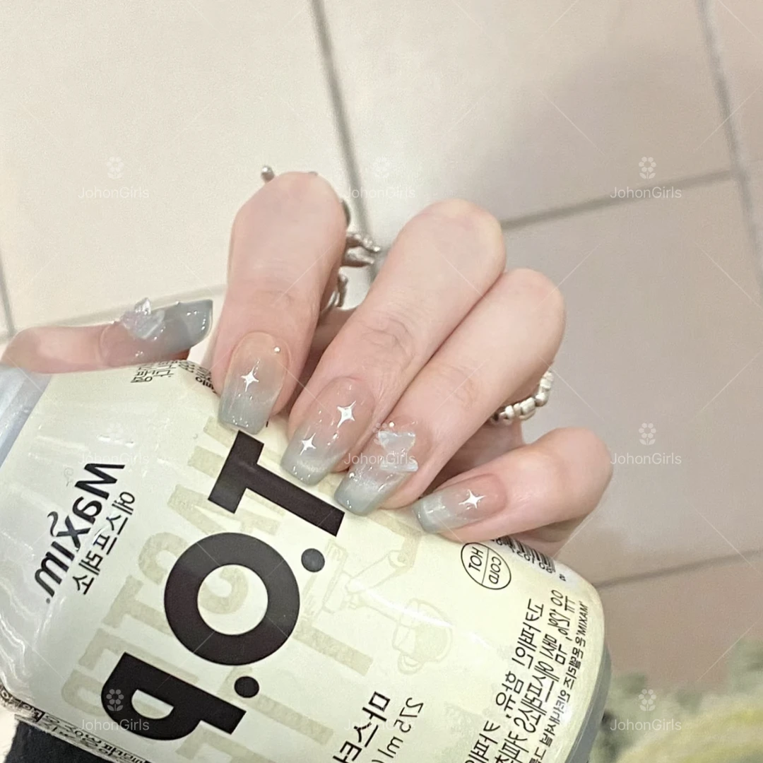 JohonGirls'/琴岛小嫚【 薄荷水光 】夏日小清新纯欲猫眼手工穿戴甲